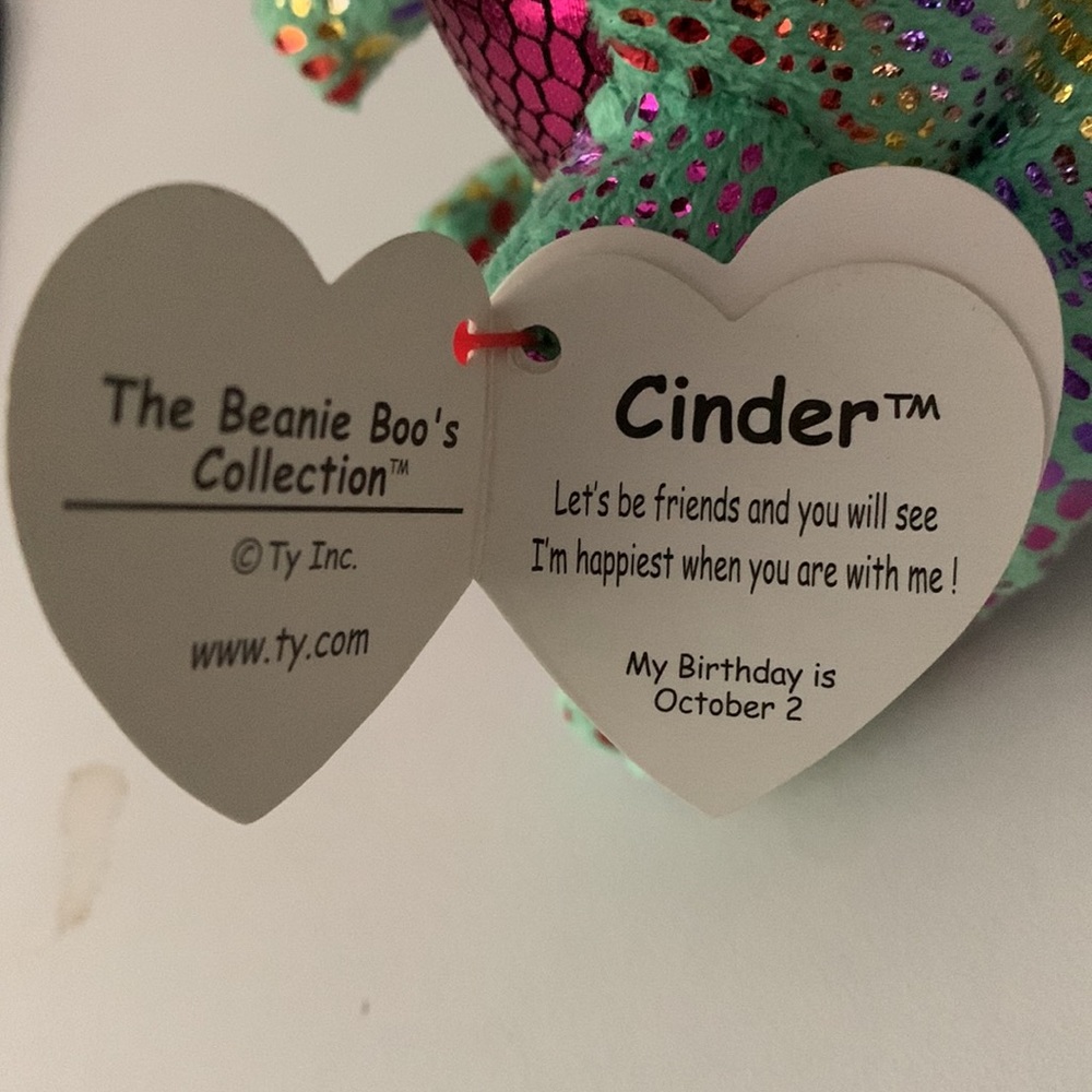 Ty Cinder Beanie Baby - Picture 3 of 7